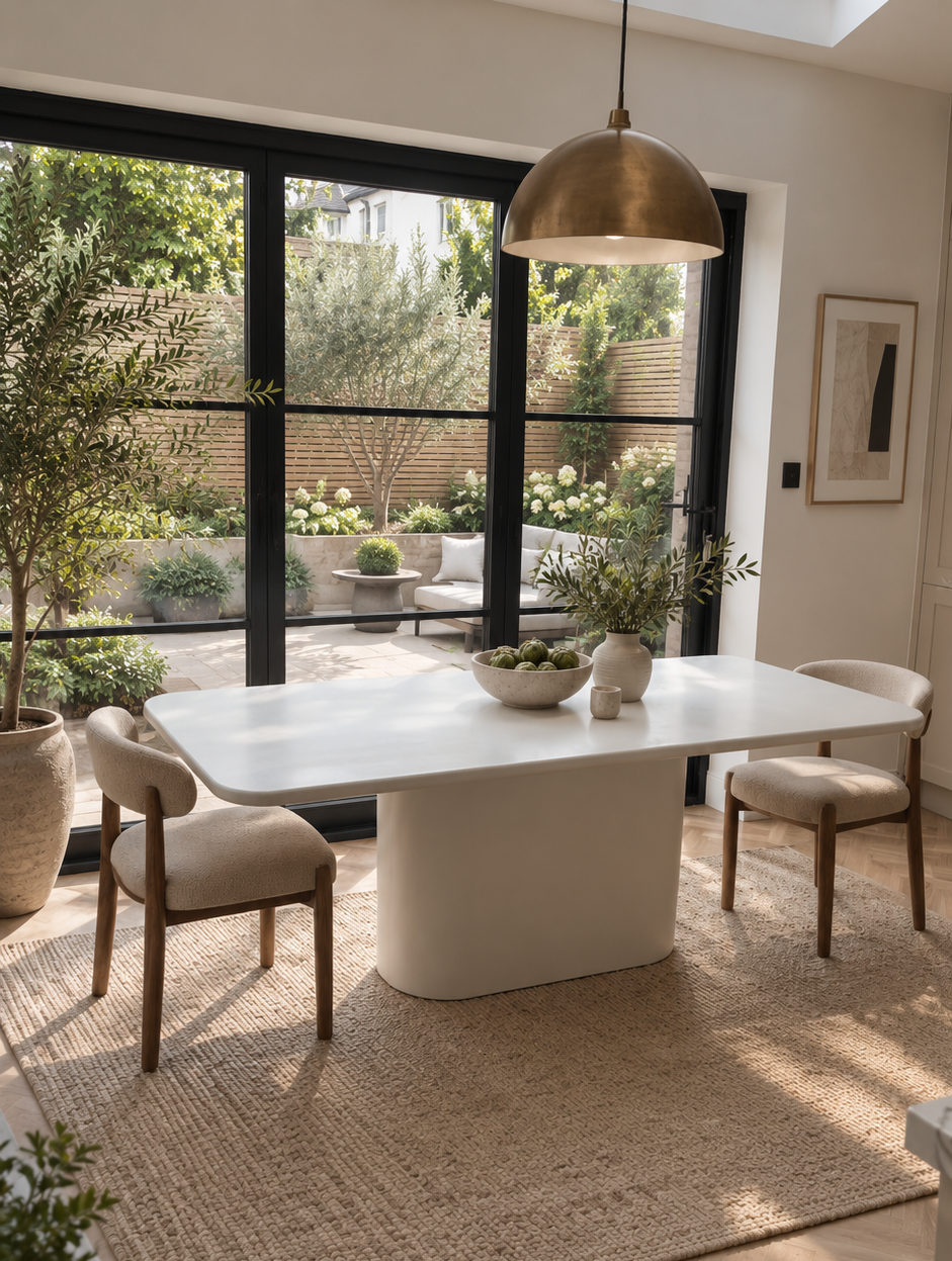 Miro eettafel van cement | Microcement | S10Home