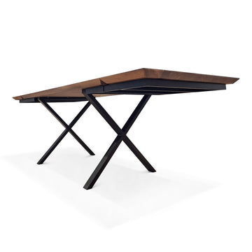 Eva Verlengbare eettafel van walnoot 180 tot 260 cm 