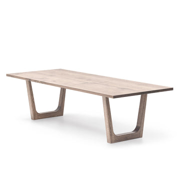 Table de salle à manger Lilian en chêne clair 160 cm 