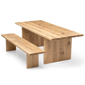 Windsor Verlengbare Eiken Eettafel | Massief Hout | S10Home